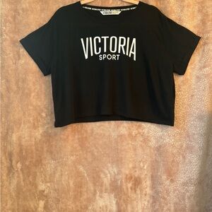 Victoria’s Secret (Sport) Black Crop Top, sz L